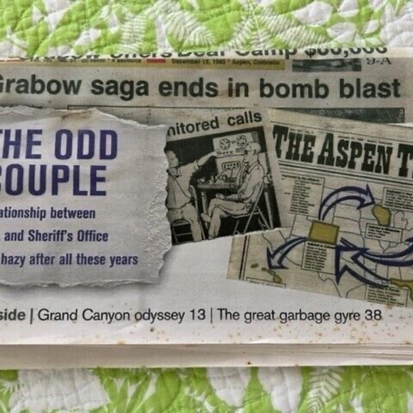Aspen Colorado Times Collectible Newspaper and American Desperado Book - Picture 6 of 9